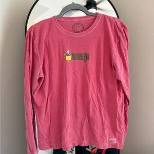 Life Is Good red Long Sleeve Tee